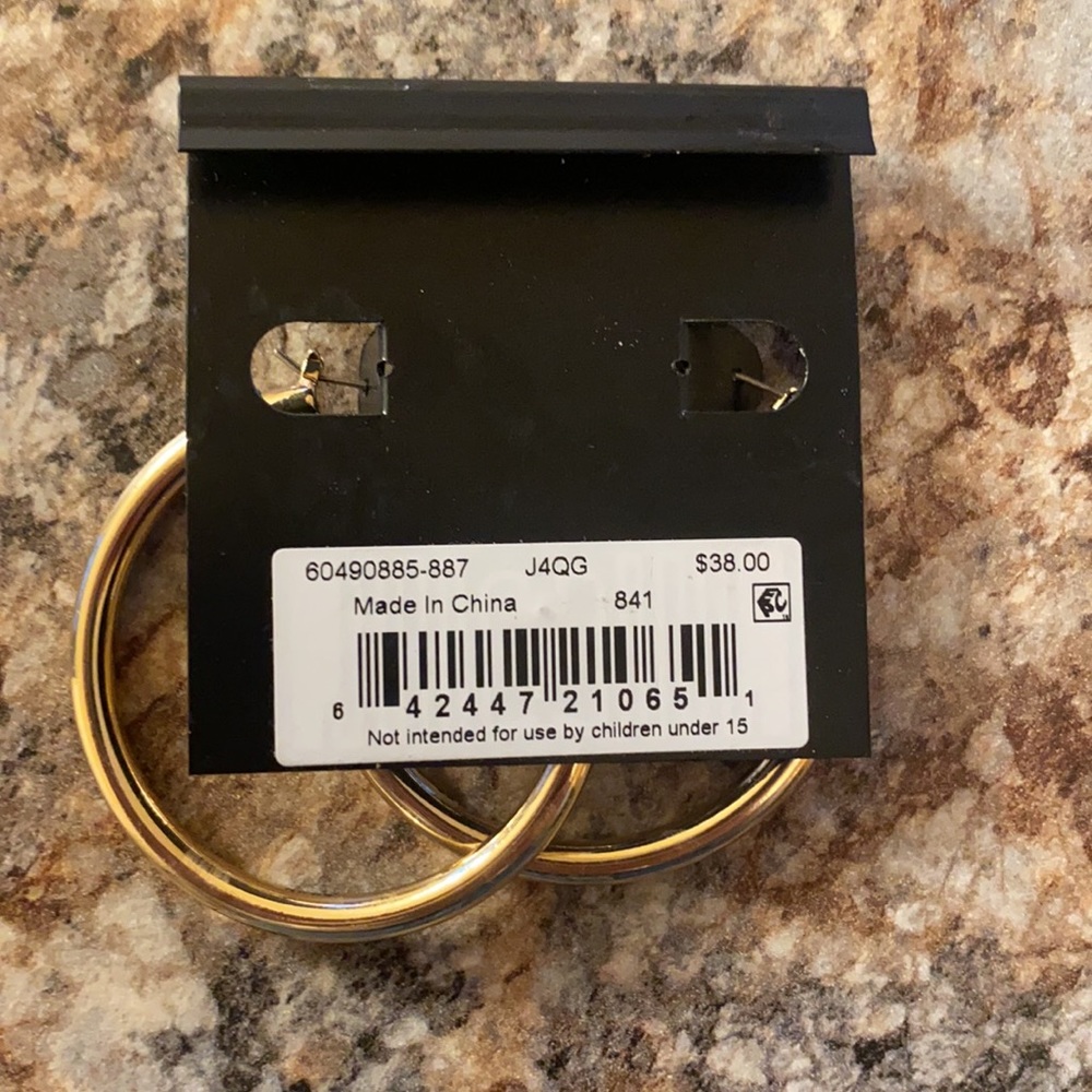 Gold Hoops - Picture 2 of 2